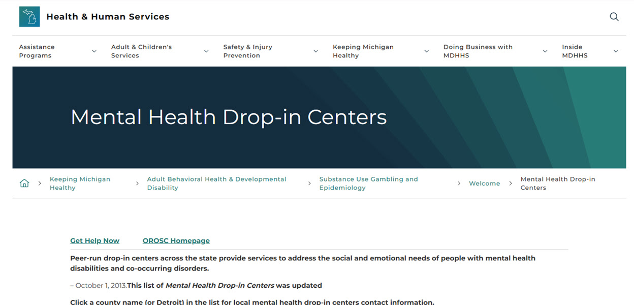 Drop In Care Centers