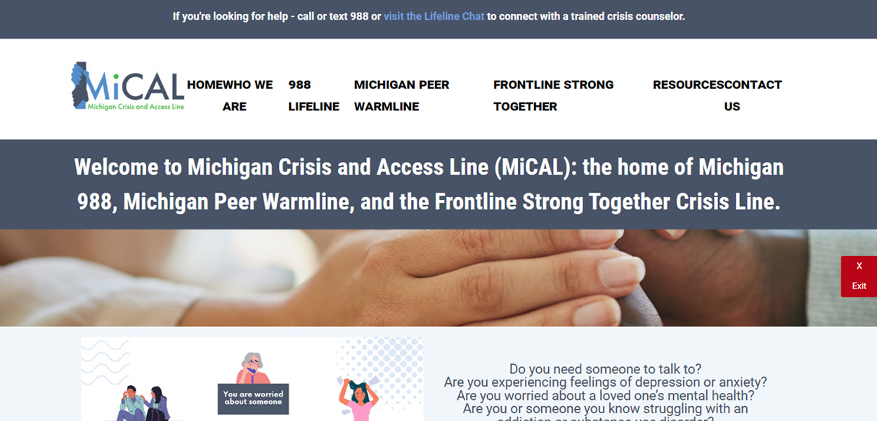 MiCAL Michigan Crisis And Access Line