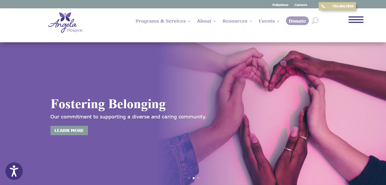 Grief counselor supporting a grieving client