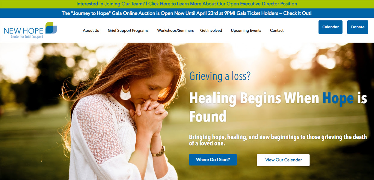 Grief counselor comforting a grieving client